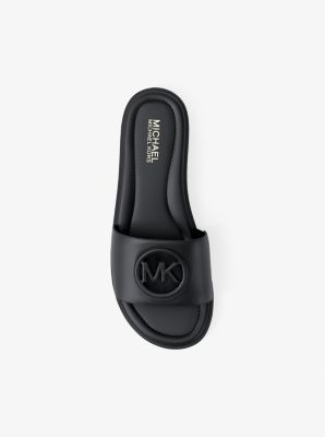 Carissa Slide Sandal in BLACK | Michael Kors