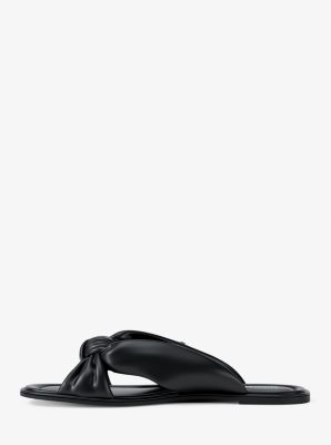 Elena Slide Sandal in BLACK | Michael Kors