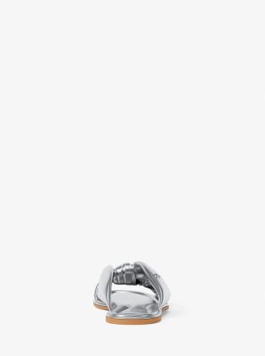 Elena Metallic Slide Sandal