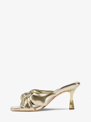 Elena Metallic Sandal in PALE GOLD | Michael Kors