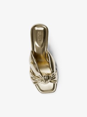 Elena Metallic Sandal in PALE GOLD | Michael Kors