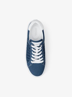 Espadrille &agrave; plateforme Romey en denim matelass&eacute;