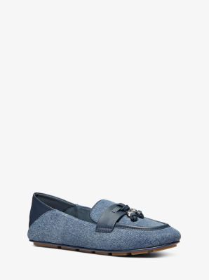 Zoe Denim Moccasin in DK VT BLUWSH | Michael Kors