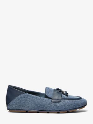 Zoe Denim Moccasin in DK VT BLUWSH | Michael Kors