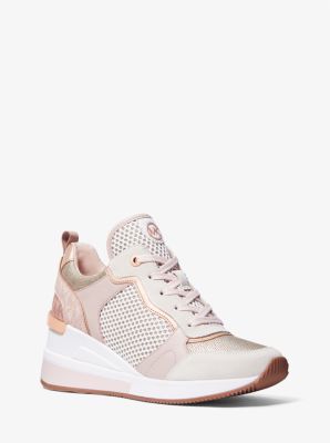 Total 90+ imagen michael kors crista mixed-media trainer