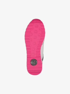 Maddy Two-Tone Logo Trainer in DRAGONFRUIT | Michael Kors