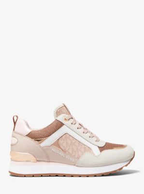 Michael Kors Women's Wilma Trainer Sneakers Shoes Ecru Multi