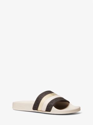 Brandy Metallic Striped Sandal | Michael Kors