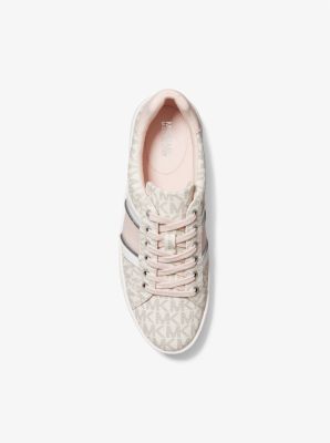 Poppy Logo Stripe Sneaker in POWDER BLUSH | Michael Kors