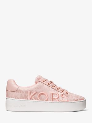Poppy Embroidered Logo Jacquard Platform Sneaker