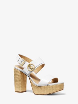 Carmen Lizard Embossed Platform Sandal