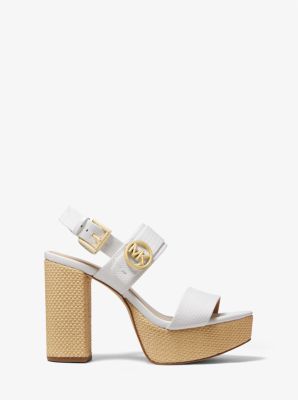 Carmen Lizard Embossed Platform Sandal