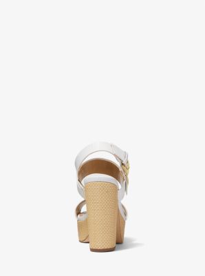 Carmen Lizard Embossed Platform Sandal