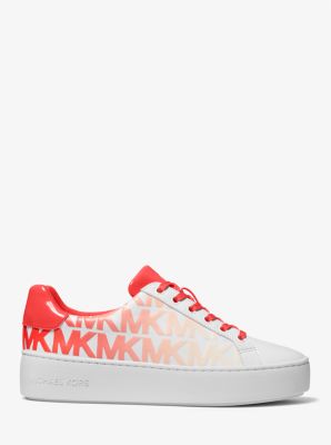 Poppy graphic logo leather on sale sneaker