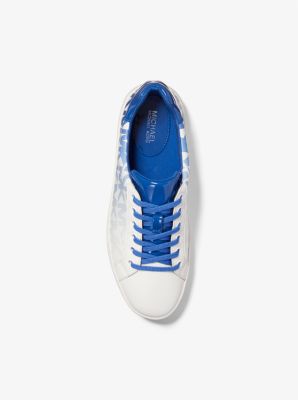 Michael kors poppy graphic logo leather sneaker sale