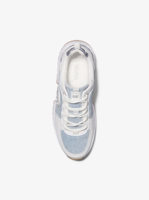 Cosmo Two-Tone Washed Denim Trainer image number 3