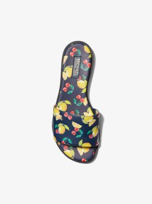 Deanna Sequined Fruit Print Slide Sandal image number 2