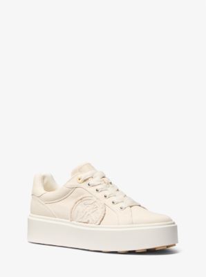 Michael Kors Romey Denim Platform Sneaker In Neutral