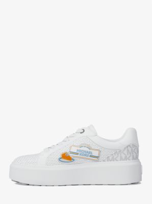 Romey Embellished Mixed-Media Sneaker