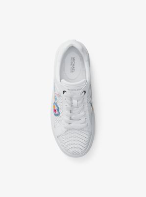 Romey Embellished Mixed-Media Sneaker