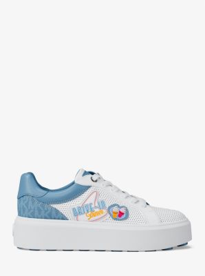 Romey Embellished Mixed-Media Sneaker