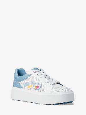 Romey Embellished Mixed-Media Sneaker