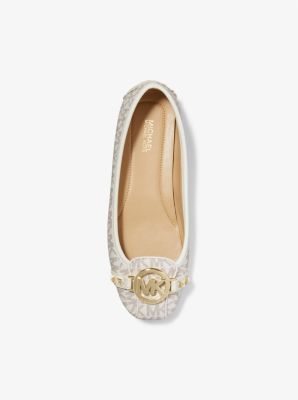 Michael Kors Fulton Studded Logo Moccasin Natural