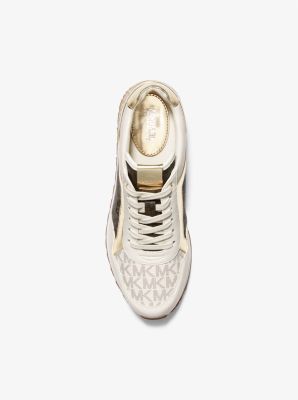 Maddy Two-Tone Logo Trainer | Michael Kors Canada