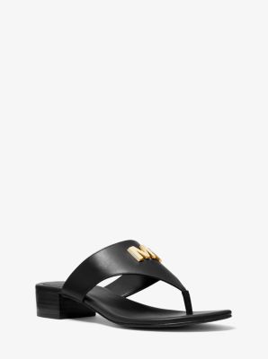 Deanna Leather Sandal Michael Kors