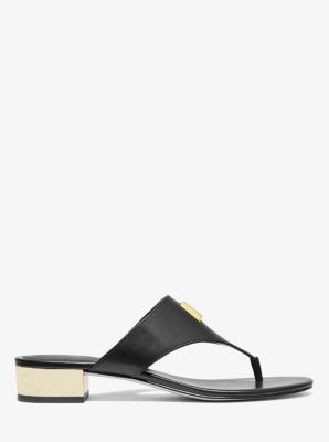 Michael kors deanna leather sales sandal