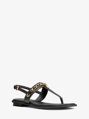 Elsa Leather Sandal Michael Kors