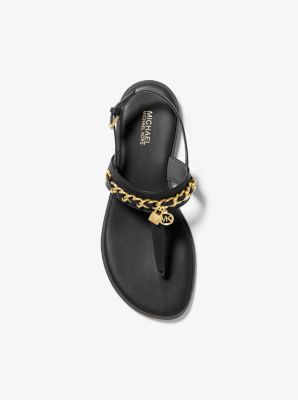 Elsa Leather Sandal Michael Kors