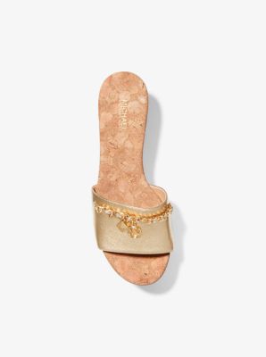 Michael kors elsa leather hot sale sandal