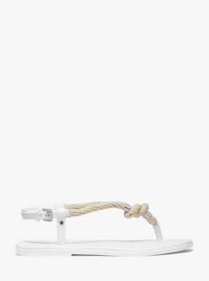 michael kors holly rope trim sandal