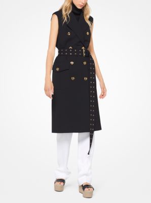 Descubrir 108+ imagen michael kors sleeveless coat