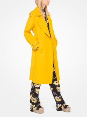 michael kors yellow coat