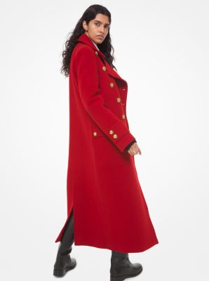 Wool Melton Officer&rsquo;s Coat