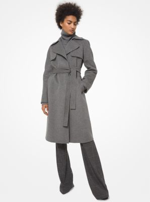 michael kors grey wool coat