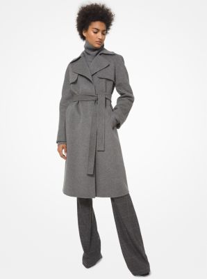 Michael kors cheap wool trench coat