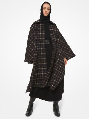 michael kors tartan cape