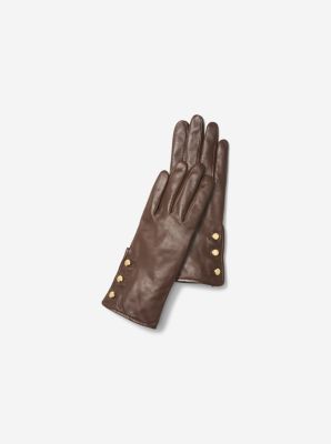 Michael kors sales leather gloves