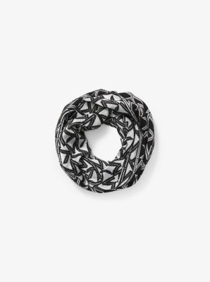 black and white michael kors scarf