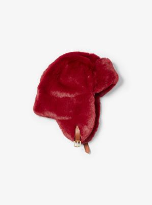 Faux Fur Trapper Hat in BERRY | Michael Kors