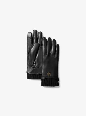 michael kors gloves leather