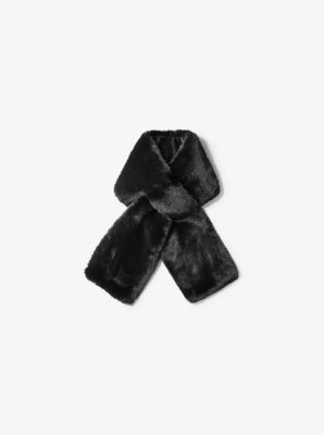 Faux Fur Pull Through Scarf Michael Kors