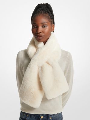 Faux Fur Pull-Through Scarf | Michael Kors Canada