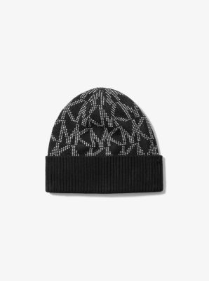 Logo Jacquard Cold Weather Accessory Set in BLACK | Michael Kors