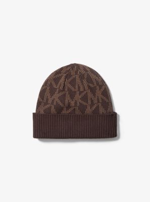Logo Jacquard Cold Weather Accessory Set in CHOCOLATE | Michael Kors