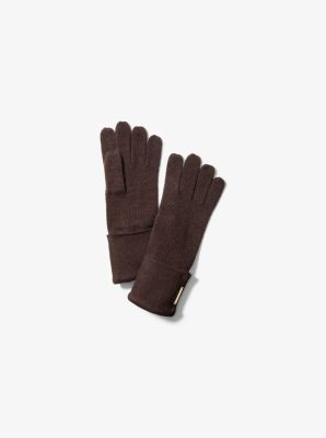Logo Jacquard Cold Weather Accessory Set in CHOCOLATE | Michael Kors