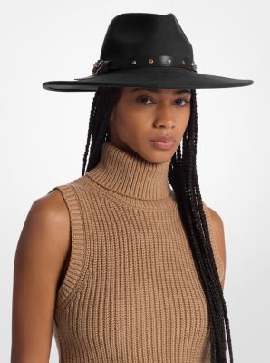 Chapeau mou en laine clouté
